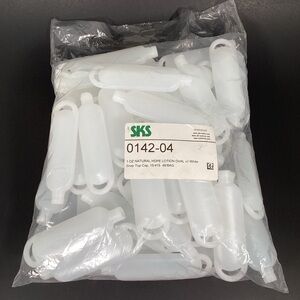 New 48 Bag 1 Oz Natural HDPE Lotion Oval Bottles W/ Snap Top Caps Bulk Lot